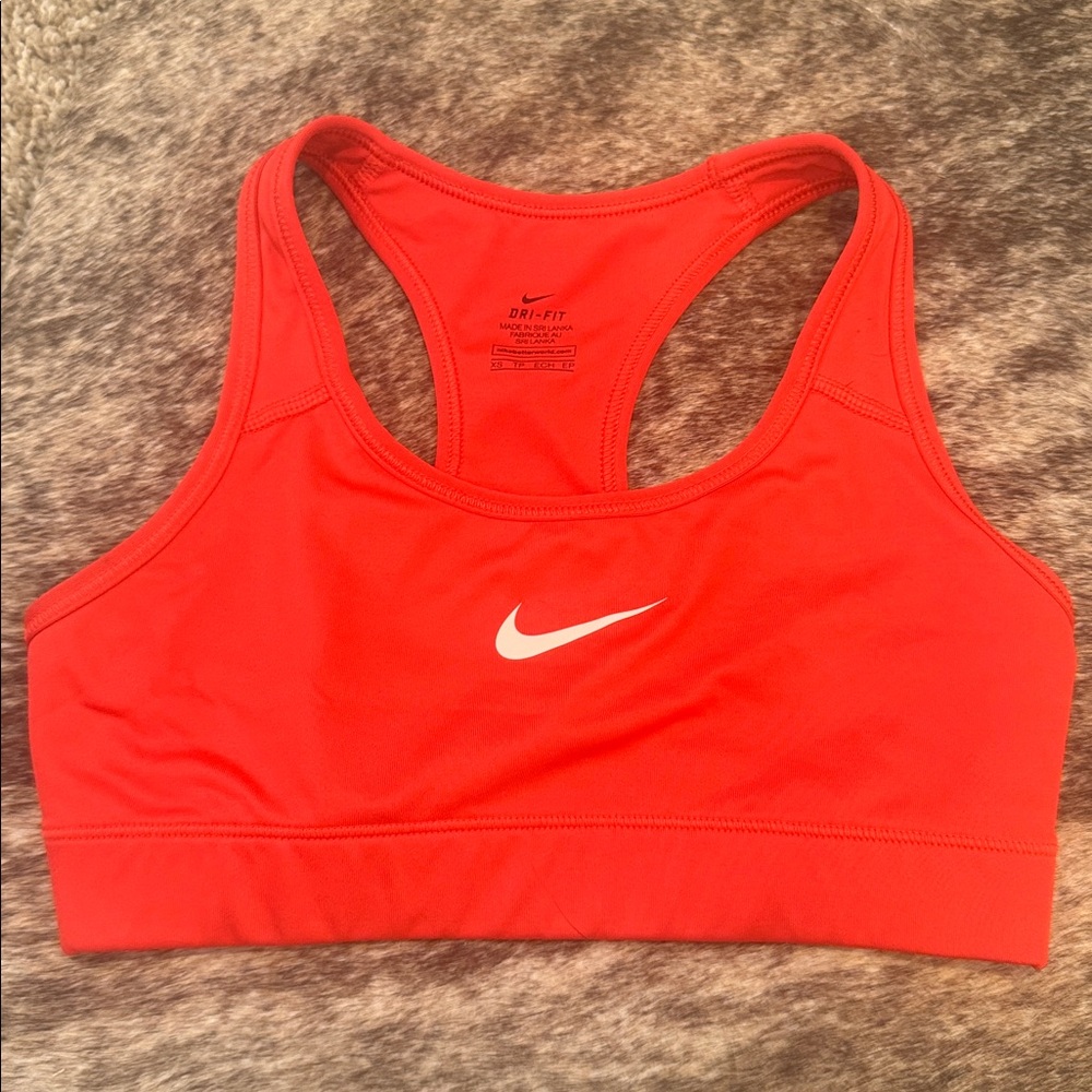Nike Bright Red Dri-FIT Sports Bra